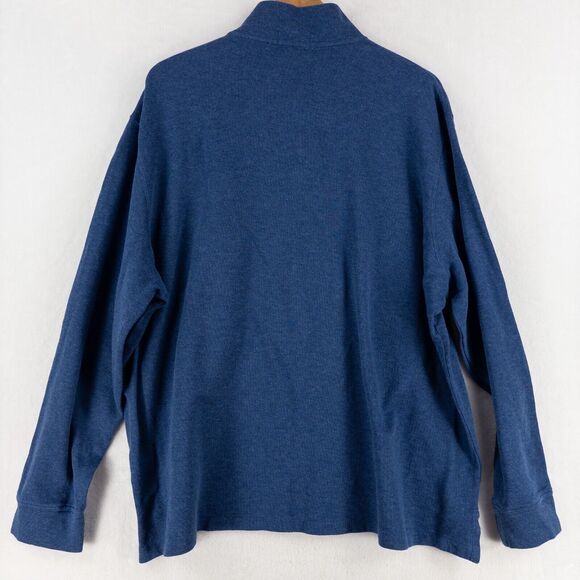 Polo Ralph Lauren Men’s XXL Blue Pullover Quarter Zip Sweater Multicolor Pony - Picture 10 of 10